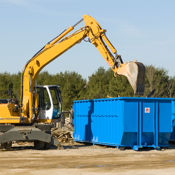 what happens if the residential dumpster is damaged or stolen during rental in Piney OK